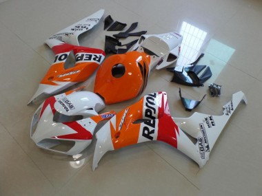 Blanc et Orange Repsol Carénage Honda CBR 1000 RR 06-07