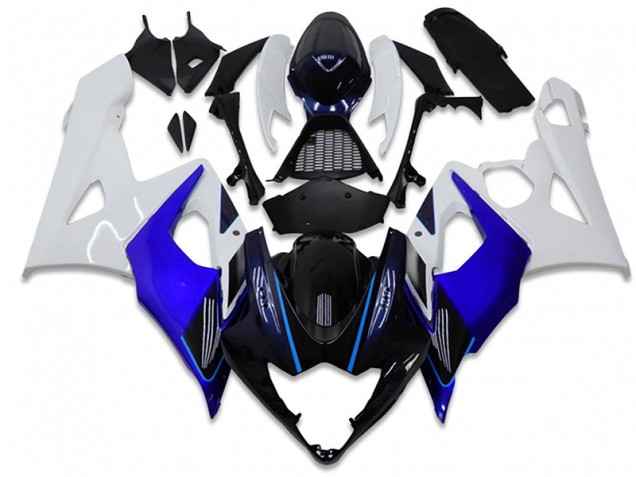 Bleu Blanc Carénage Suzuki GSXR 1000 K5 05-06 Bleu Blanc Carénage Suzuki GSXR 1000 K5 05-06