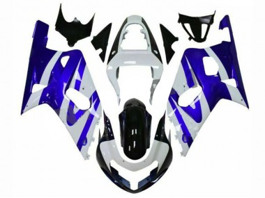 Bleu Blanc Carénage Suzuki GSXR 600 / 750 K1 K2 K3 01-03