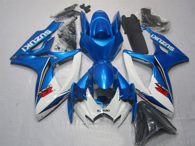 Bleu Blanc Carénage Suzuki GSXR 600 K6 06-07 Bleu Blanc Carénage Suzuki GSXR 600 K6 06-07