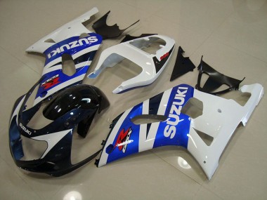 Bleu Blanc Carénage Suzuki GSXR 750 K1 K2 K3 01-03