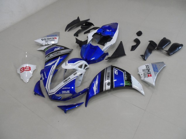 Bleu Blanc Carénages Yamaha R1 12-14 Bleu Blanc Carénages Yamaha R1 12-14