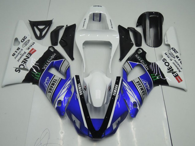 Bleu Blanc ENEOS Monster Carénage Yamaha R1 00-01 Bleu Blanc ENEOS Monster Carénage Yamaha R1 00-01
