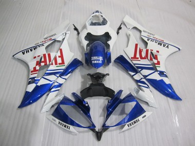 Bleu Blanc Fiat Carénage Yamaha R6 06-07