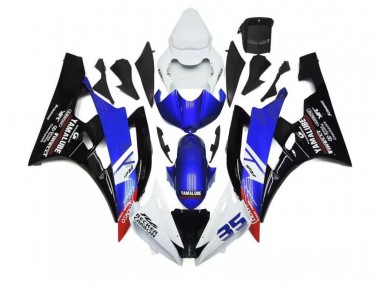 Bleu Blanc Kit Carénages Complet Yamaha R6 06-07