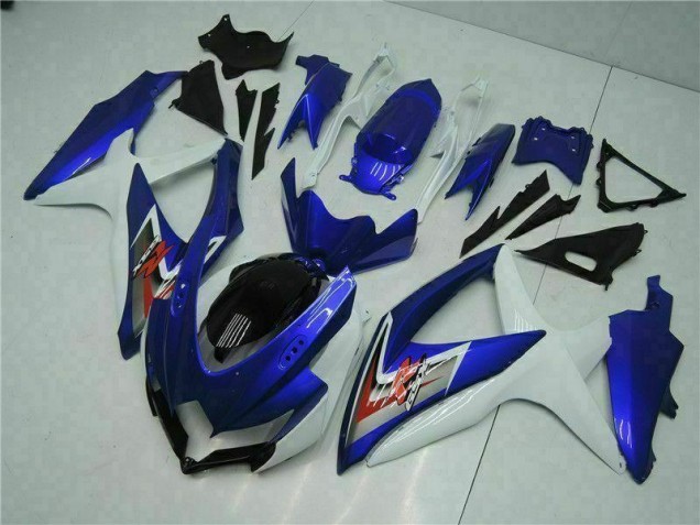 Bleu Blanc Kit Carénages Suzuki GSXR 600 / 750 K8 08-10 Bleu Blanc Kit Carénages Suzuki GSXR 600 / 750 K8 08-10