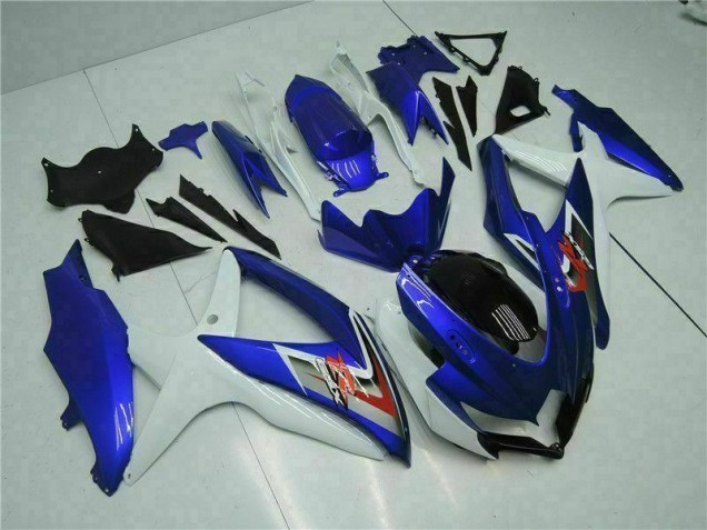 Bleu Blanc Kit Carénages Suzuki GSXR 600 / 750 K8 08-10 Bleu Blanc Kit Carénages Suzuki GSXR 600 / 750 K8 08-10
