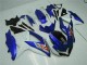 Bleu Blanc Kit Carénages Suzuki GSXR 600 / 750 K8 08-10 Bleu Blanc Kit Carénages Suzuki GSXR 600 / 750 K8 08-10
