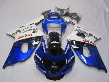 Bleu Blanc Motul Carénage Suzuki GSXR 600 K1 K2 K3 01-03