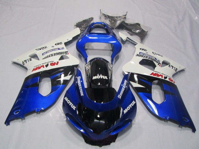 Bleu Blanc Motul Carénage Suzuki GSXR 600 K1 K2 K3 01-03