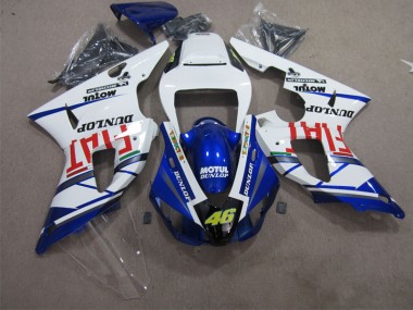 Bleu Blanc Motul Dunlop 46 Carénage Yamaha R1 98-99