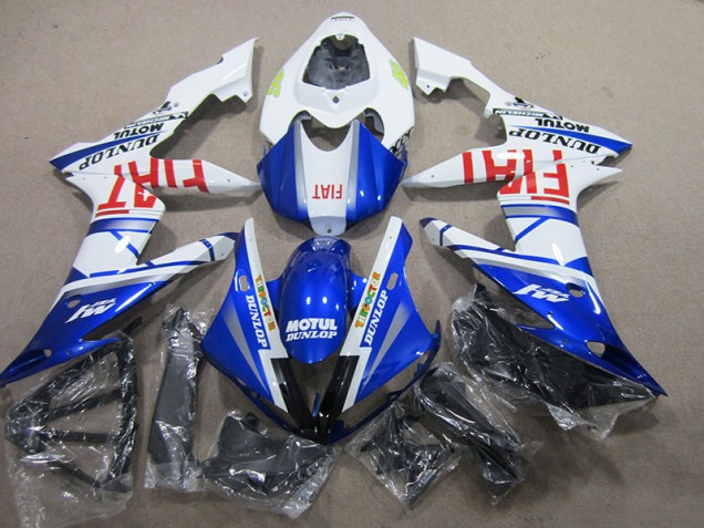 Bleu Blanc Motul Fiat Carénage Yamaha R1 04-06 Bleu Blanc Motul Fiat Carénage Yamaha R1 04-06