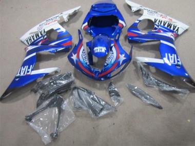 Bleu Blanc Motul Fiat Carénages Yamaha R1 02-03
