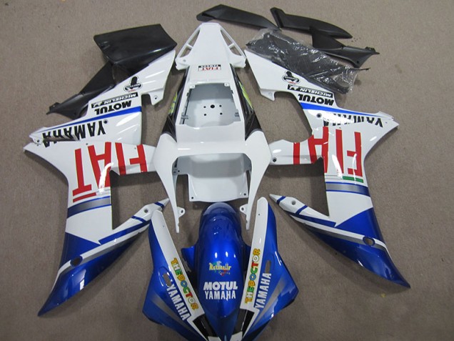 Bleu Blanc Motul Fiat Carénages Yamaha R1 04-06 Bleu Blanc Motul Fiat Carénages Yamaha R1 04-06