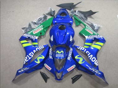 Bleu Blanc Movistar Carénage Honda CBR 600 RR 07-08