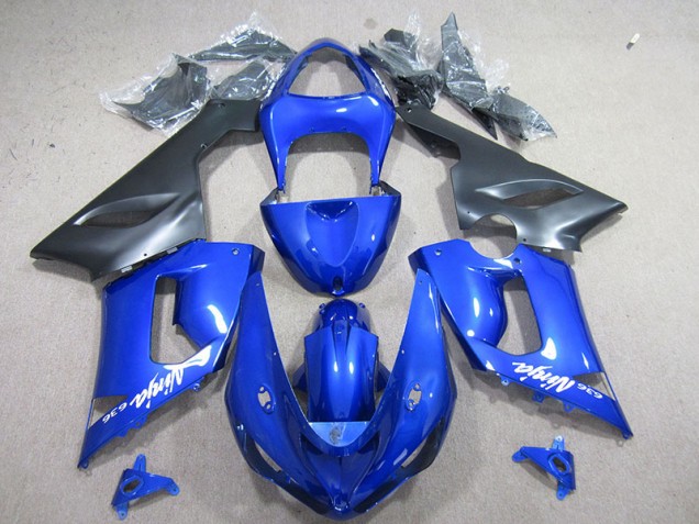 Bleu Blanc Ninja 636 Carénage Kawasaki ZX6R 05-06 Bleu Blanc Ninja 636 Carénage Kawasaki ZX6R 05-06