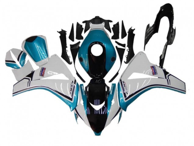Bleu Blanc Noir Carénage Honda CBR 1000 RR 08-11 Bleu Blanc Noir Carénage Honda CBR 1000 RR 08-11