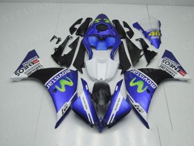 Bleu Blanc Noir Carénage Yamaha R1 12-14