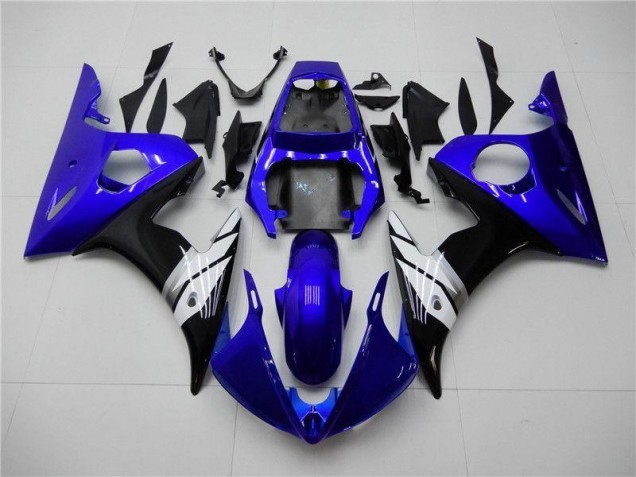 Bleu Blanc Noir Carénage Yamaha R6 03-05 Bleu Blanc Noir Carénage Yamaha R6 03-05