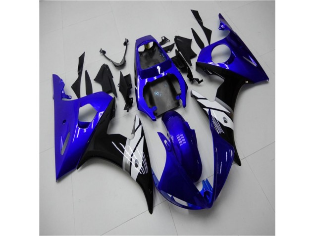 Bleu Blanc Noir Carénage Yamaha R6 03-05 Bleu Blanc Noir Carénage Yamaha R6 03-05