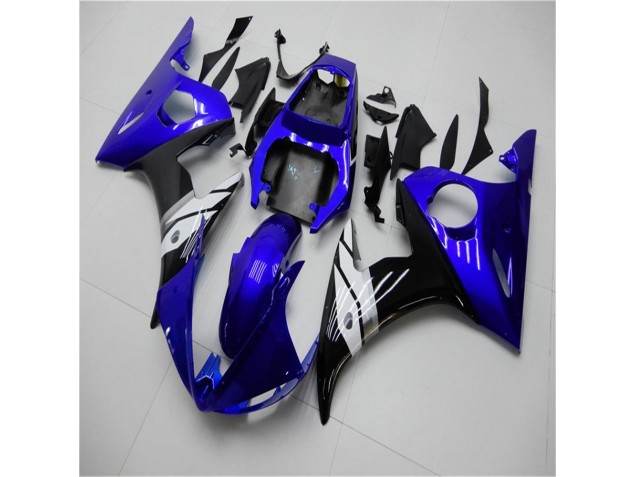 Bleu Blanc Noir Carénage Yamaha R6 03-05 Bleu Blanc Noir Carénage Yamaha R6 03-05