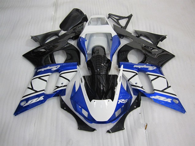 Bleu Blanc Noir Carénage Yamaha R6 98-02 Bleu Blanc Noir Carénage Yamaha R6 98-02