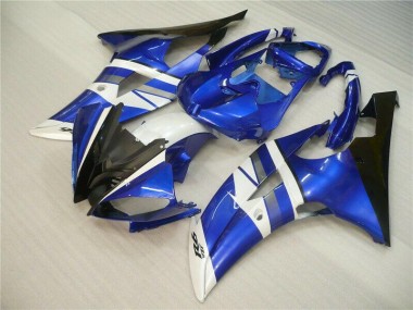 Bleu Blanc Noir Carénages Yamaha R6 08-16