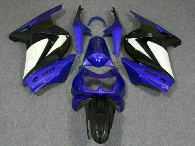 Bleu Blanc Noir Ninja Carénage Kawasaki EX250 08-12 Bleu Blanc Noir Ninja Carénage Kawasaki EX250 08-12