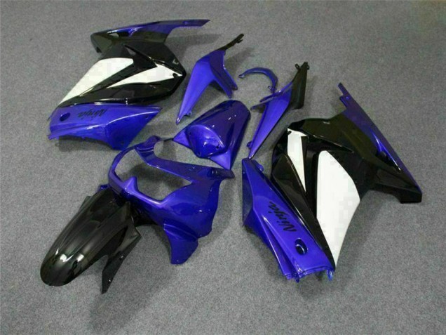 Bleu Blanc Noir Ninja Carénage Kawasaki EX250 08-12 Bleu Blanc Noir Ninja Carénage Kawasaki EX250 08-12
