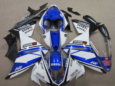 Bleu Blanc Pizzoli Carénage Yamaha R1 12-14