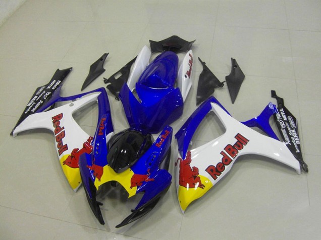 Bleu Blanc Red Bull Carénage Suzuki GSXR 750 K6 06-07 Bleu Blanc Red Bull Carénage Suzuki GSXR 750 K6 06-07