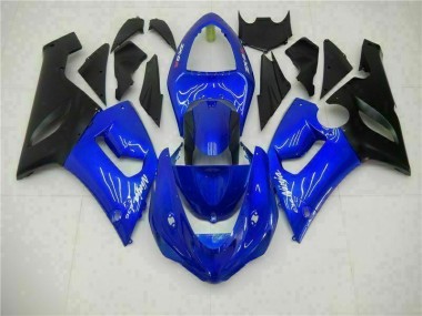 Bleu Carénage Kawasaki ZX6R 05-06