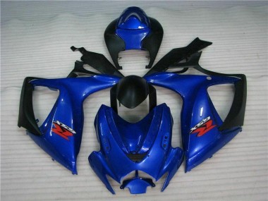Bleu Carénages ABS Suzuki GSXR 600 / 750 K6 06-07
