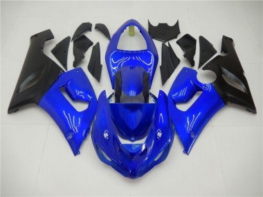 Bleu Carénages Kawasaki ZX6R 05-06