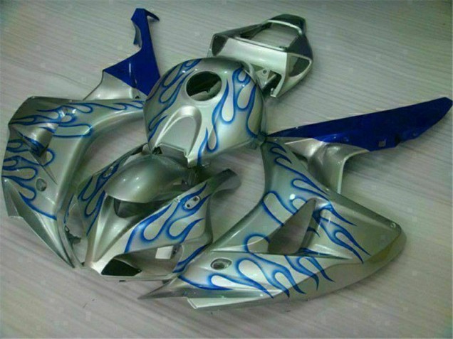 Bleu Flamme Argent Carénage Honda CBR 1000 RR 06-07 Bleu Flamme Argent Carénage Honda CBR 1000 RR 06-07