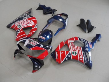 Bleu Foncé Star Carénage Honda CBR 900 RR 954 02-03