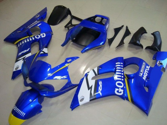 Bleu Go Motul Carénage Yamaha R6 98-02 Bleu Go Motul Carénage Yamaha R6 98-02