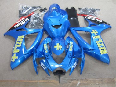 Bleu Jaune Rizla Carénage Suzuki GSXR 600 K6 06-07