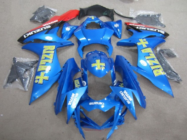 Bleu Jaune Rizla Carénage Suzuki GSXR 750 K11 11-24 Bleu Jaune Rizla Carénage Suzuki GSXR 750 K11 11-24