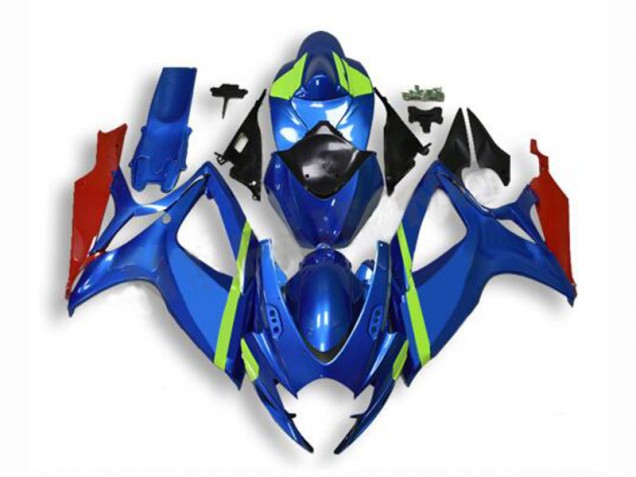 Bleu Kit Carénages Suzuki GSXR 600 / 750 K6 06-07 Bleu Kit Carénages Suzuki GSXR 600 / 750 K6 06-07
