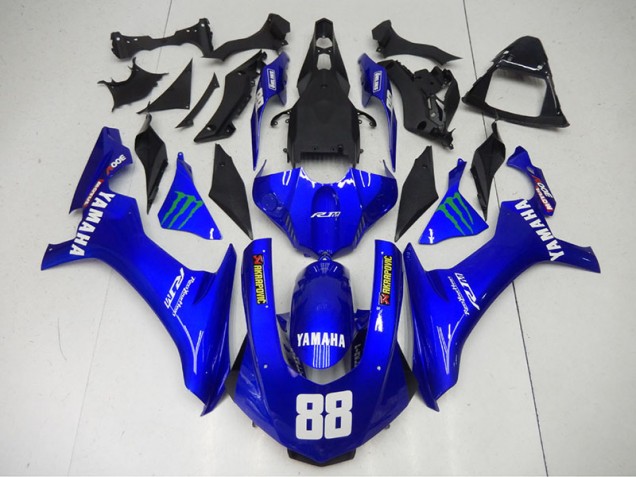 Bleu Monster 88 Carénage Yamaha R1 15-19 Bleu Monster 88 Carénage Yamaha R1 15-19