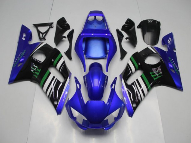 Bleu Monster Carénage Yamaha R6 98-02 Bleu Monster Carénage Yamaha R6 98-02