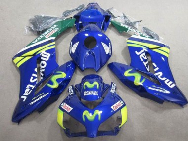 Bleu Movistar Castrol Carénage Honda CBR 1000 RR 04-05