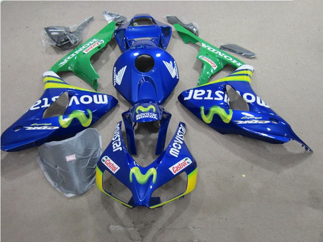 Bleu Movistar Castrol Carénage Honda CBR 1000 RR 06-07 Bleu Movistar Castrol Carénage Honda CBR 1000 RR 06-07