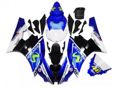 Bleu Noir Blanc Carénage Yamaha R6 06-07