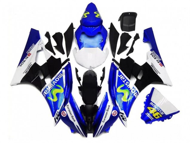 Bleu Noir Blanc Carénage Yamaha R6 06-07 Bleu Noir Blanc Carénage Yamaha R6 06-07