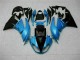 Bleu Noir Carénage Kawasaki ZX6R 09-12