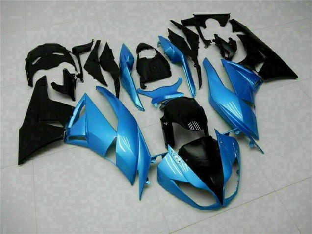 Bleu Noir Carénage Kawasaki ZX6R 09-12