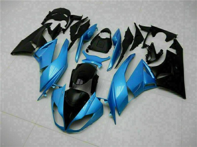 Bleu Noir Carénage Kawasaki ZX6R 09-12