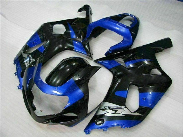 Bleu Noir Carénage Suzuki GSXR 600 / 750 K1 K2 K3 01-03 Bleu Noir Carénage Suzuki GSXR 600 / 750 K1 K2 K3 01-03